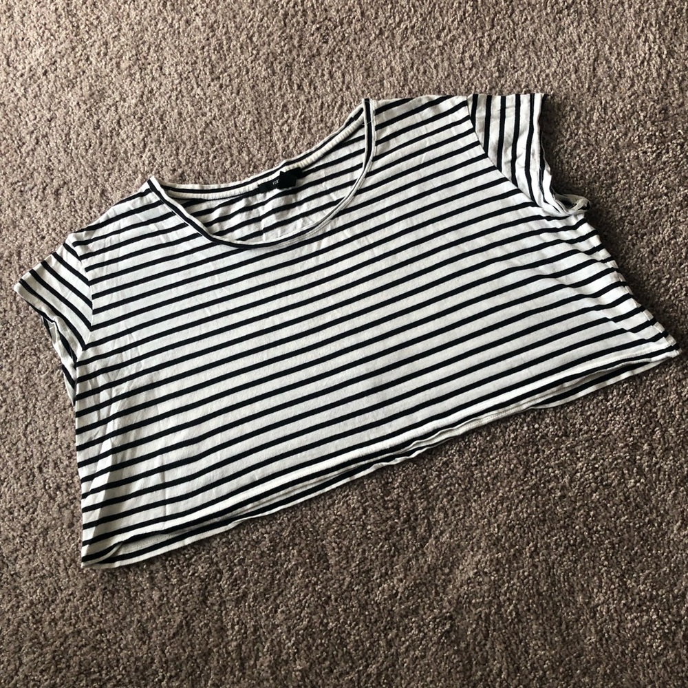 Striped crop top